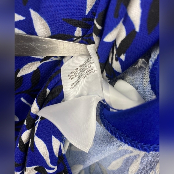 Kasper Women's Signature Wrap Dress Royal blue business casual size 3X - Picture 10 of 14